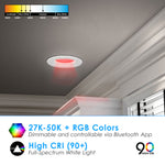 6" Inch Smart Recessed Retrofit Downlight (E26 Base) Works with Google & Alexa