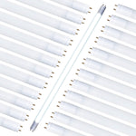 4FT LED T8 Tube Frosted Lens 18W, 4000K, 2200 Lumens, 120V-277V, Dual-End Powered (30 PACK)