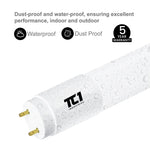 4FT LED T8 Tube Frosted Lens 18W, 4000K, 2200 Lumens, 120V-277V, Dual-End Powered (30 PACK)