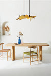 Aria Reclaimed Wooden Pendant Chandelier - Design Color Autumn Leaves
