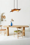 Aria Reclaimed Wooden Pendant Chandelier - Design Color Warm Summer