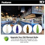 Filament LED Green Beer Bottle Light | Compatible with String & Pendant Applications