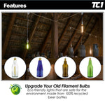 Filament LED Green Beer Bottle Light | Compatible with String & Pendant Applications