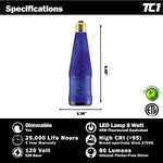 Filament LED Blue Beer Bottle Light | Compatible with String & Pendant Applications