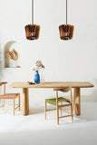 Brighton Reclaimed Wooden Pendant Chandelier - Design Color Warm Summer