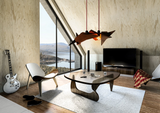 Aria Reclaimed Wooden Pendant Chandelier - Design Color Autumn Leaves
