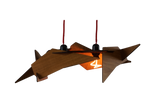 Aria Reclaimed Wooden Pendant Chandelier - Design Color Warm Summer
