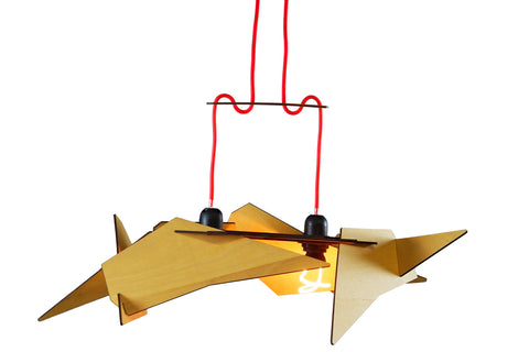 Aria Reclaimed Wooden Pendant Chandelier - Design Color Autumn Leaves