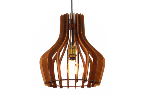 Rocco Reclamied Wooden Pendant Chandelier - Design Color Warm Summer