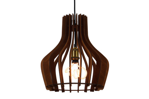 Rocco Reclamied Wooden Pendant Chandelier - Design Color Dark Forest