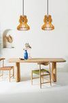 Lennox Reclamied Wooden Pendant Chandelier - Design Color Autumn Leaves