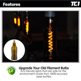 Filament LED Brown Beer Bottle Light | Compatible with String & Pendant Applications