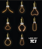 LED 8W  Loop Cross Bulb | Dimmable